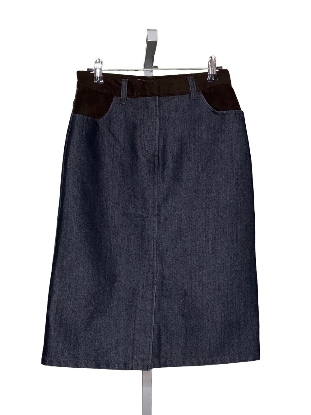 Armani Exchange Women's Navy and Blue Skirt